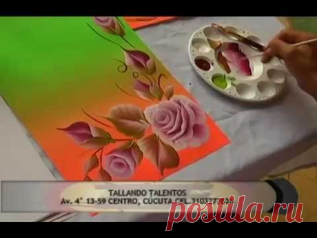 Diseño de Tarjetas Con Tecnica de Pincelada Americana