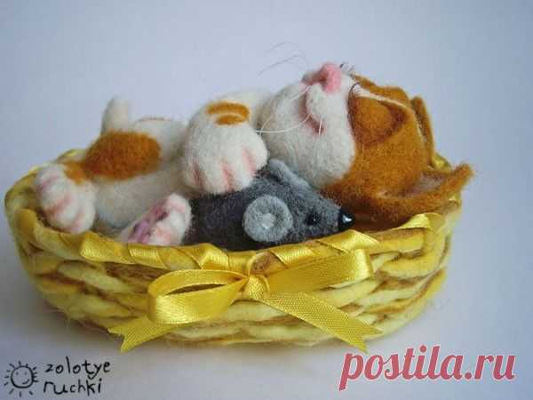 Валяние. КОТЫ и КОШКИ Натальи Кузнецовой