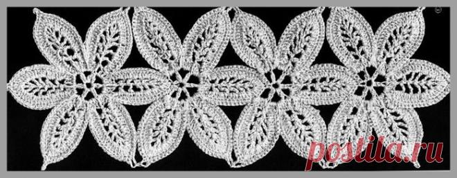 Ленточное кружево из цветов .