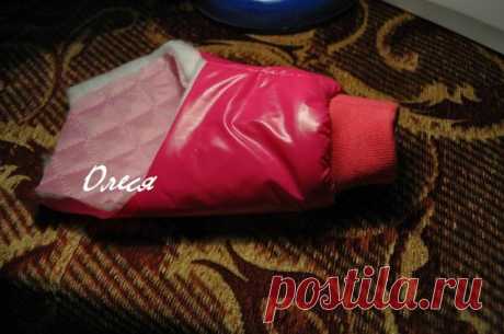 Как вшивать манжеты и подклад  в рукав детской курточки