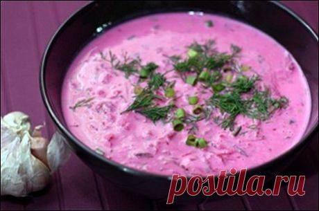 Холодные супы - Свекольник на кефире. Рецепты - Йога с Аллой Воронковой