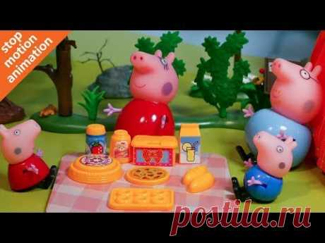 Свинка Пеппа 🐷 отдых на природе. Мультик из игрушек Peppa Pig на русском. - YouTube