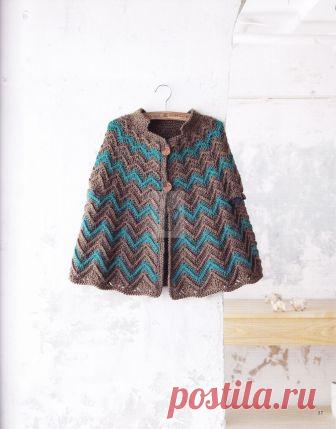 Жакет-накидка крючком