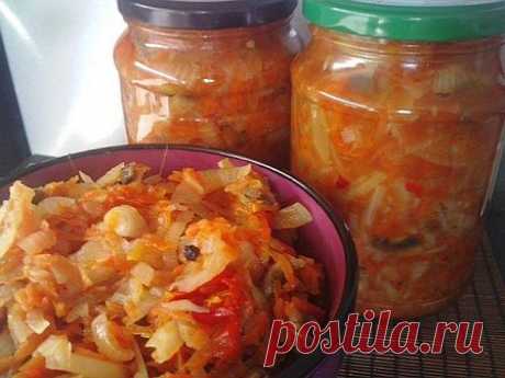 Рецепт заготовки грибной солянки на зиму