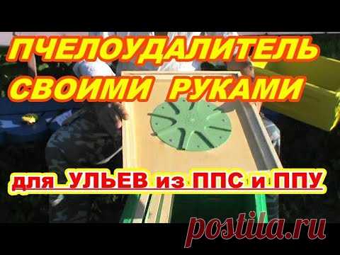Пчелоудалитель для УЛЬЕВ из ППС и ППУ Своими руками ! - YouTube