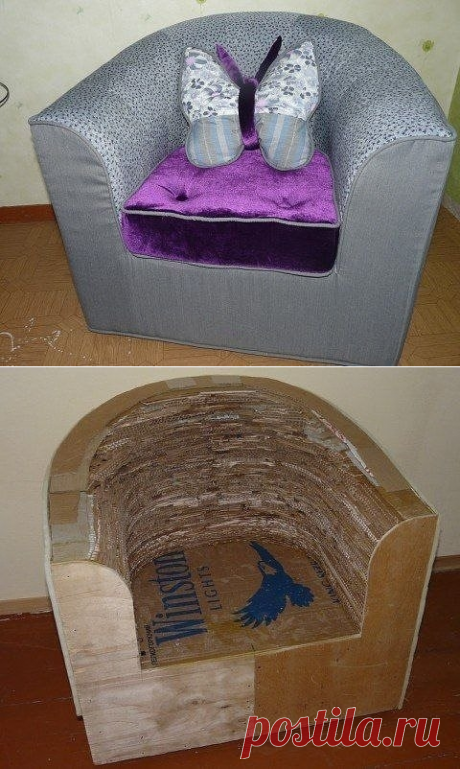 Кресло из картона
