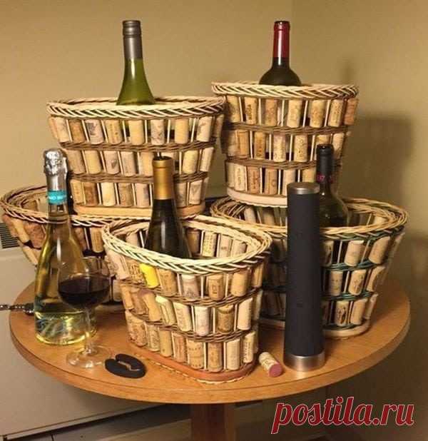 Нестандартные приёмы использования винных пробок / Домоседы