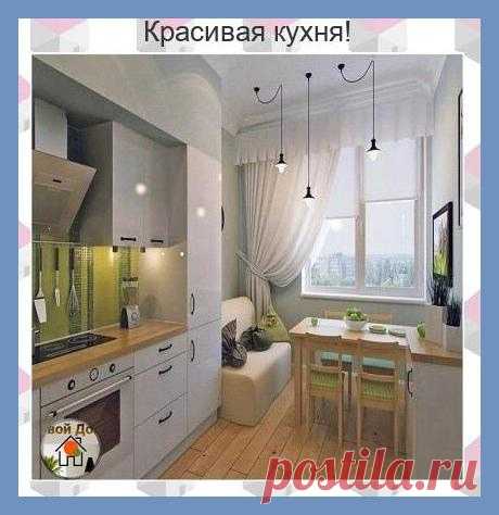 Все о дизайне интерьера Маленькая, да удаленькая кухня получилась!
