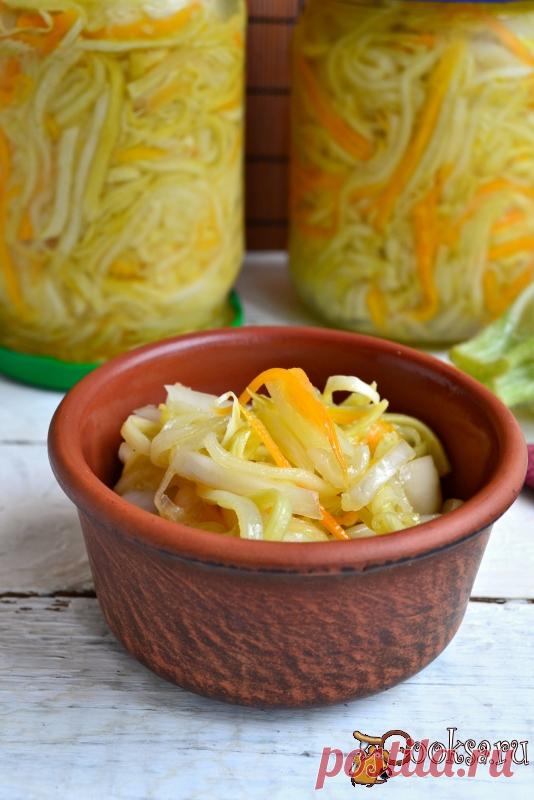 Сочный и хрустящий салат из кабачков на зиму | Четыре вкуса