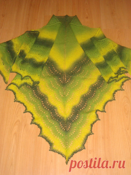 шАльные повязушки mama tigry: HoldenShawlette из Кауни - шАльная весна