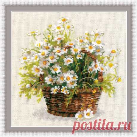 Русские ромашки (арт.1478 Риолис) купить в Stitch и Крестик