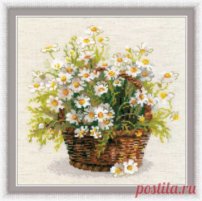 Русские ромашки (арт.1478 Риолис) купить в Stitch и Крестик