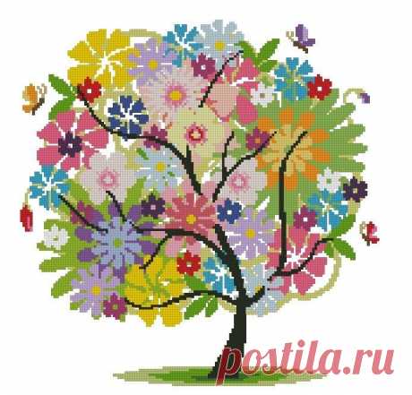 ВЫШИВКА-ЛЕТНЕЕ ДЕРЕВО