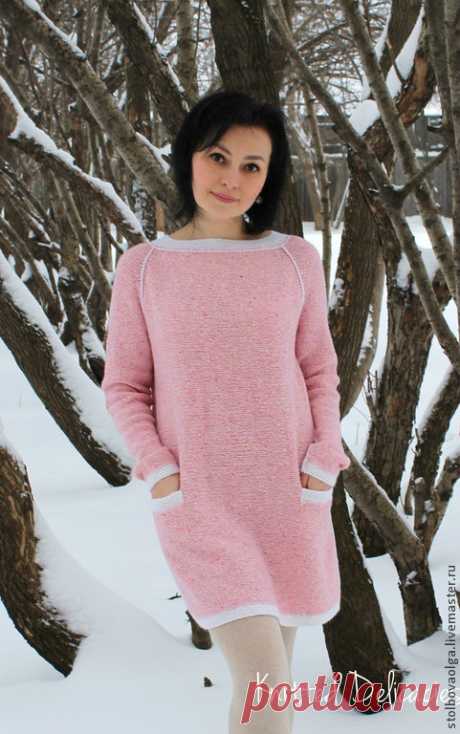 Купить Платье - туника " Strawberry Ice Сream " в интернет магазине на Ярмарке Мастеров