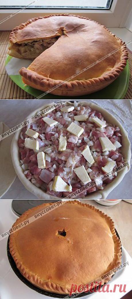 Курник из курицы с картофелем пошаговый рецепт с фото