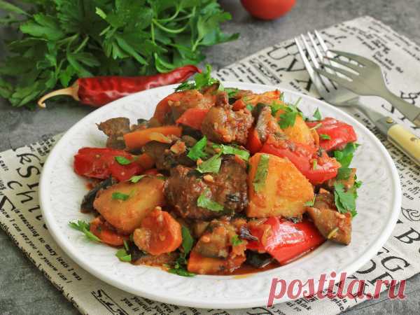 Аджапсандал армянский с мясом — рецепт с фото пошагово