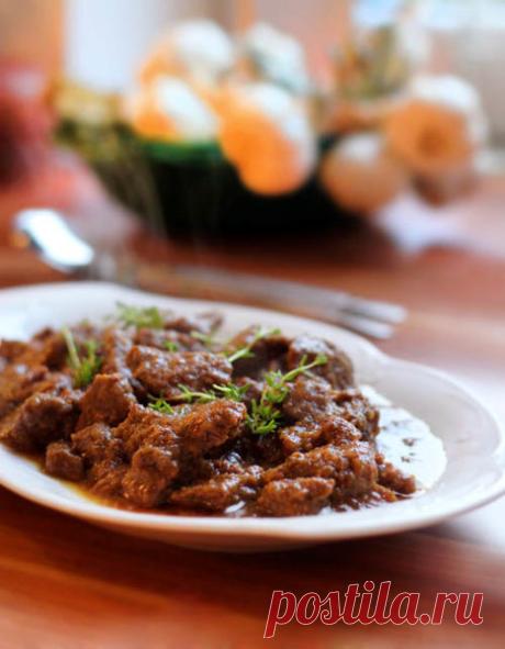 Мясо тушенное в пиве🍖