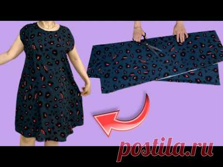 🔥Wow✂️only 1 Meter fabric 🧵 summer stylish Dresses Cut and sew in 8 Minutes 💃🏻summer Trends Dresses✅