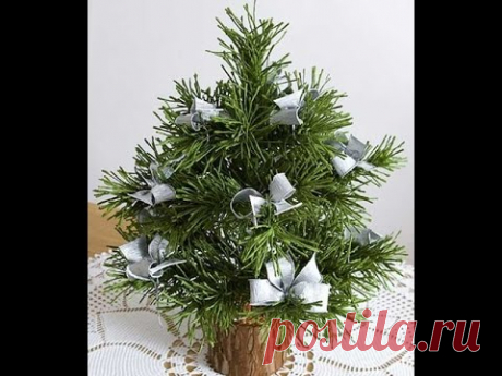 (3) Реалистичная елочка из гофрированной бумаги - YouTube