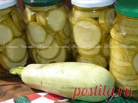 Кабачки консервированные по-болгарски