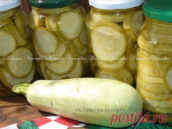 Кабачки консервированные по-болгарски