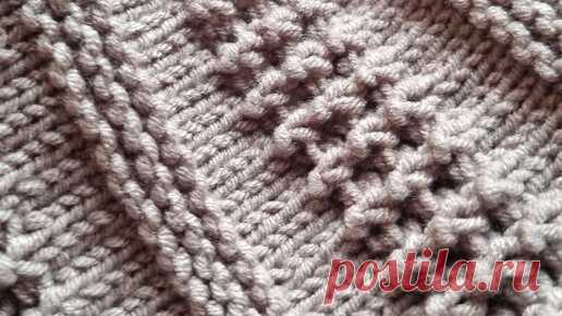Рельефный, секционный узор спицами.❤️🧶 | Asha. Вязание, дизайн и романтика в фотографиях.🌶 | Дзен