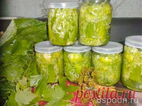 Огурцы в собственном соку (холодный способ) - 8 Ложек