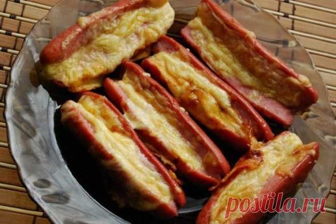 Проще не бывает... Сосиски с чесноком