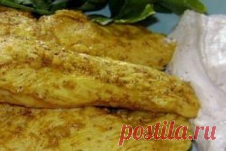 Куриная грудка в кефире