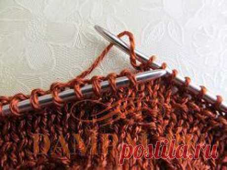 Способы прибавления петель спицами | DAMские PALьчики. ru