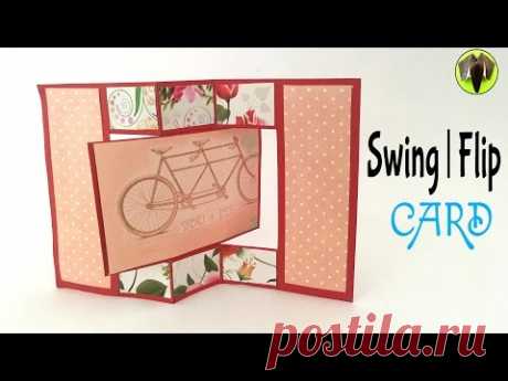 Swinging Photo Card | Flip Card | Greeting Card&quot; - DIY | Handmade