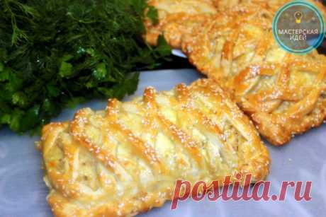 Вкуснятина из простых продуктов: пироги с курицей и картошкой, даже остыть не успевают (делюсь рецептом) | Мастерская идей | Яндекс Дзен