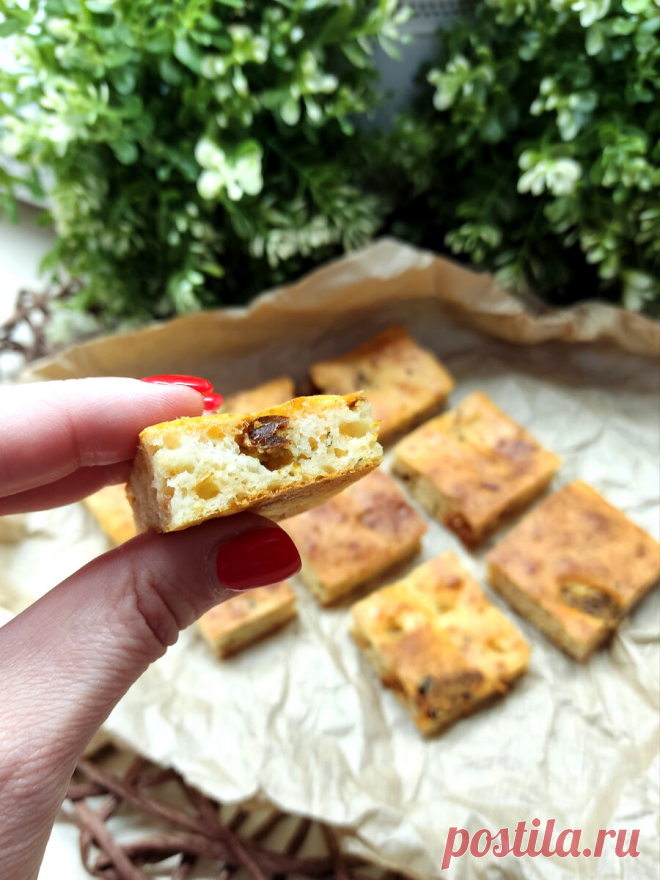 Лепешка с вялеными томатами (простейший рецепт, но очень вкусный) | 
