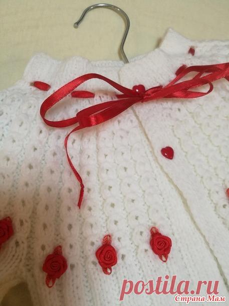 Детский кардиган спицами по мотивам ретро-модели - Вязание для детей - Страна Мам