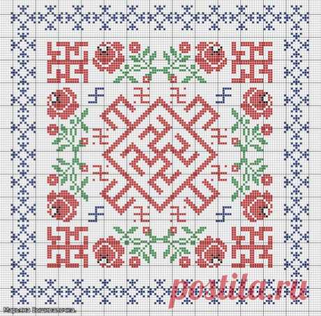 Женский оберег на исцеление( Духобор,Одолень трава ,Целебник,Огневица,Славец.)
Схема с моими изменениями.
Славец - небесный символ дарующий и оберегающий здоровье девиц и женщин. Он помогает в рождении здорового и сильного потомства.
Огневица - обережный огненный знак, дарующий замужним женщинам защиту от всякой порчи и сглаза.

Все символы на убывающую кроме Славец на растущую и Огневица если есть сглаз то тоже на убывающую, а для защиты чтоб не глазили то на растущую.