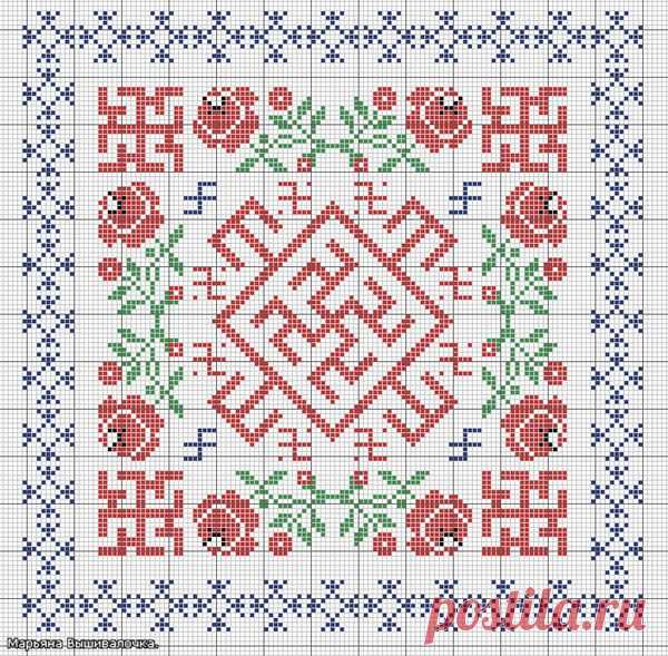 Женский оберег на исцеление( Духобор,Одолень трава ,Целебник,Огневица,Славец.)
Схема с моими изменениями.
Славец - небесный символ дарующий и оберегающий здоровье девиц и женщин. Он помогает в рождении здорового и сильного потомства.
Огневица - обережный огненный знак, дарующий замужним женщинам защиту от всякой порчи и сглаза.

Все символы на убывающую кроме Славец на растущую и Огневица если есть сглаз то тоже на убывающую, а для защиты чтоб не глазили то на растущую.