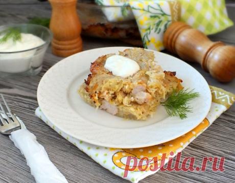 Картофельная бабка с курицей Ингредиенты:
Картофель — 5 шт.Курица, филе — 250 г Лук репчатый — 1 шт. Сметана в бабку — 2 ст. л.
Сметана — для смазывания
Масло сливочное — 1 ст. л. Масло растительное — 4 ст. л. Мука пшеничная — 2 ст. л.
Мука...