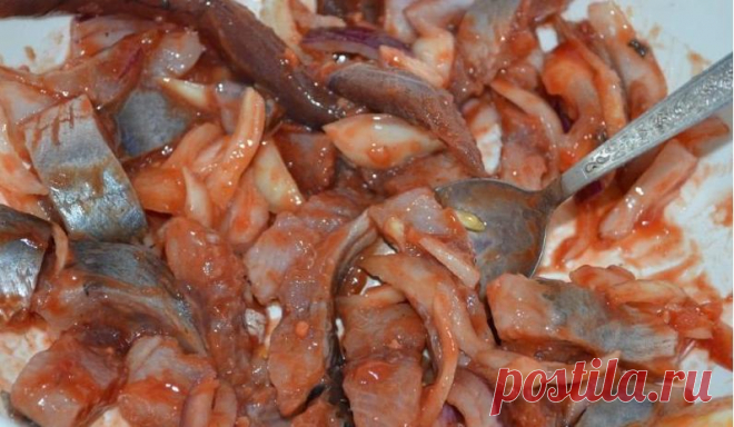 Не знаю, кто как, а я солю селедку в кетчупе. Так вкусно, что не оторваться: рецепт