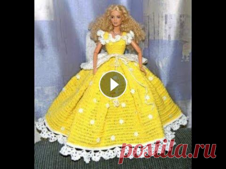 Платья для Барби Крючком 2019 / Dresses for Barbie Crochet / Gehäkelte Kleider für Barbie Платья для Барби, Крючком связанные, прекрасно подойдут для оригинальных кукол. Девочки очень любят переодевать своих кукол, поэтому им необходим обши...