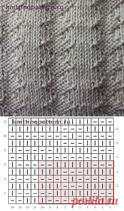 Узоры вязания на спицах схемы Каменные обои