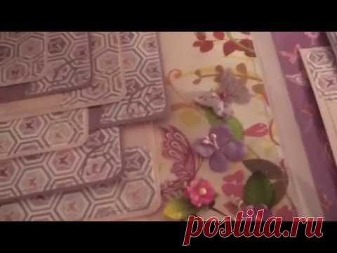 Скрапбукинг. Фотоальбом ручной работы для девочки.