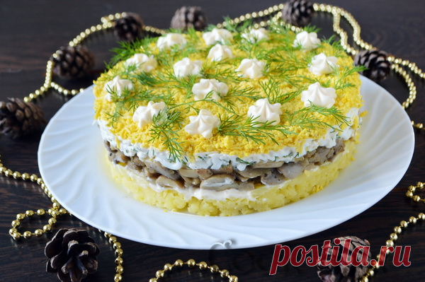 Салат «Грибы под шубой» – очень нежный и вкусный | Вкусные рецепты