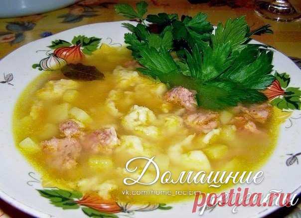 Куриный суп с клецками