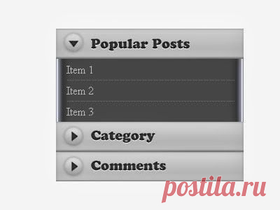 Вертикальное меню, типа "Аккордеон" для Блогспот, Блоггер|Blogodel - Blogger, Блогспот