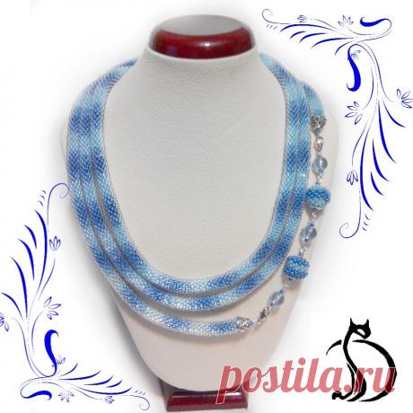 Лариат Небесный + браслет | biser.info - всё о бисере и бисерном творчестве