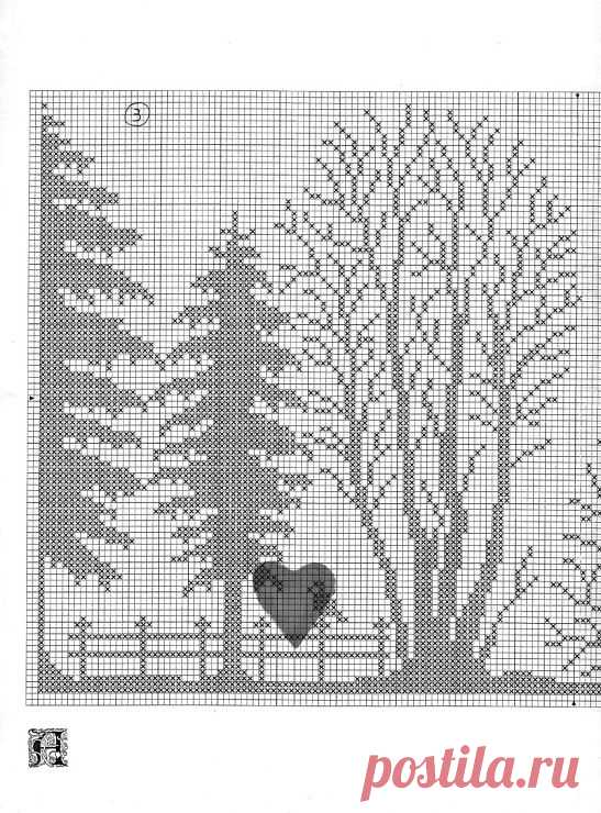 Схемы вязаных картин крючком - 82 фото