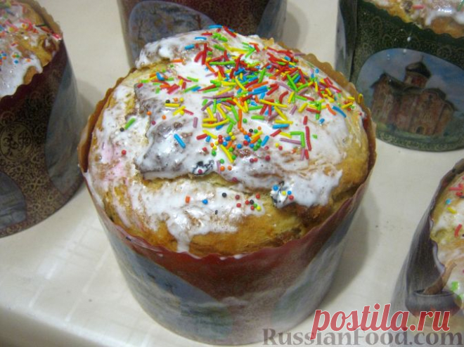 Рецепт: Кулич Пасхальный домашний на RussianFood.com