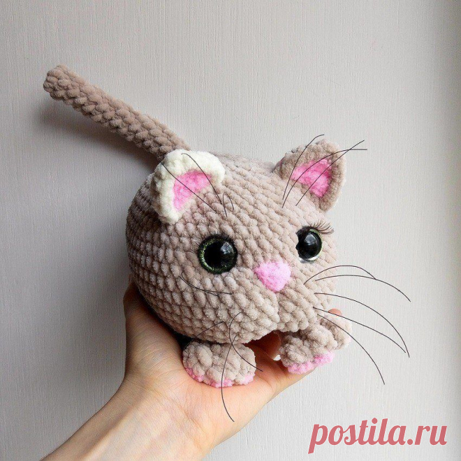 Котик Лапусик крючком | Амигуруми
