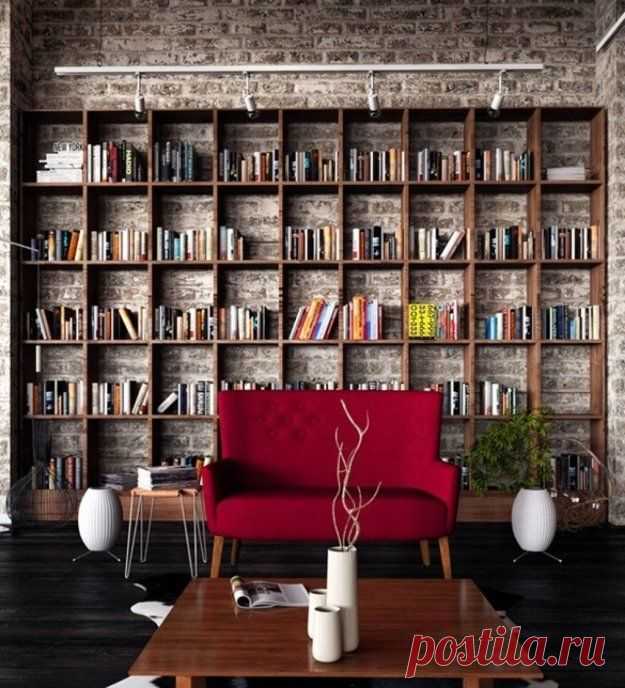 Как разместить домашнюю библиотеку — Роскошь и уют