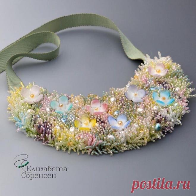Подборка восхитительных Колье, выполненных в разных техниках и из разных материалов | Красота Рукодельная | Яндекс Дзен